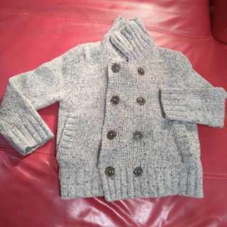 プチバトー(PETIT BATEAU)の最終値下げ　プチバトー　ニットジャケット　コート　100cm　ベビー　キッズ(ニット)