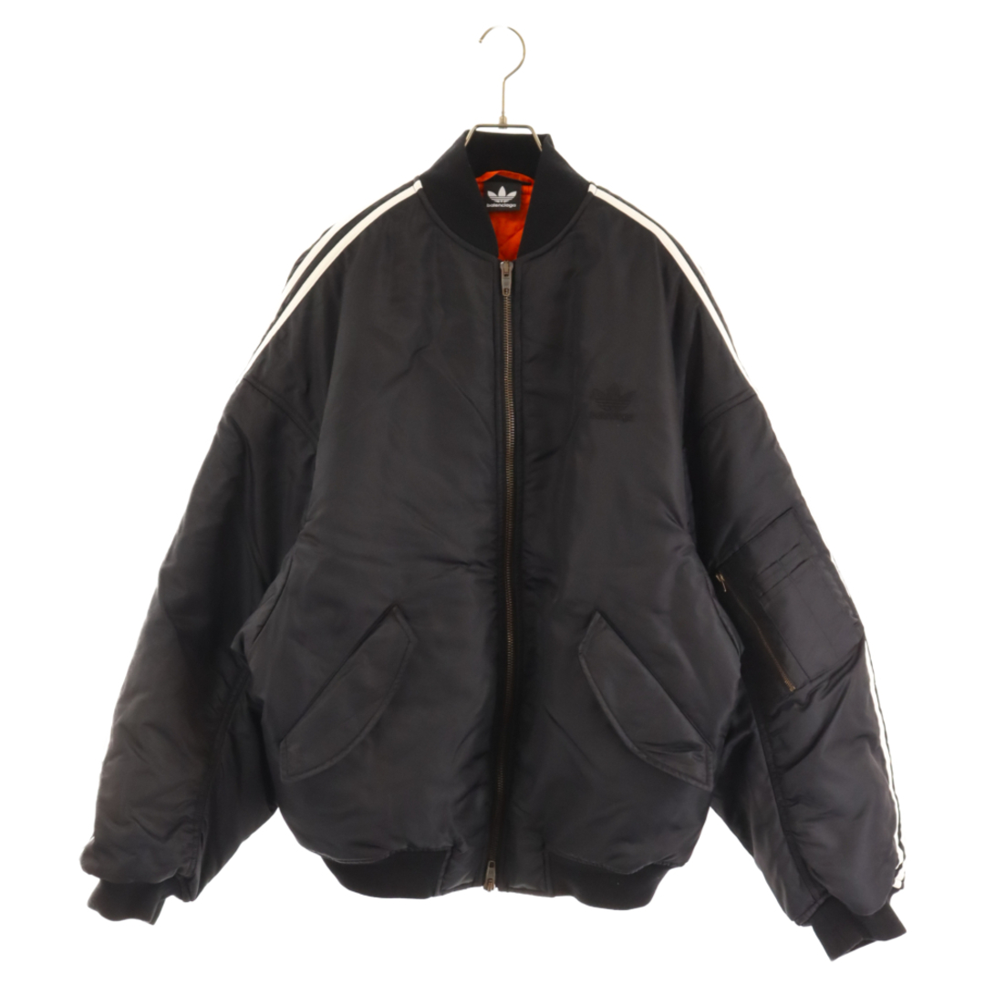 BALENCIAGA バレンシアガ 23SS×adidas SIDE LINE BOMBER JACKET×アディダス サイドラインボンバージャケット  MA-1 ブラック 725335 | フリマアプリ ラクマ