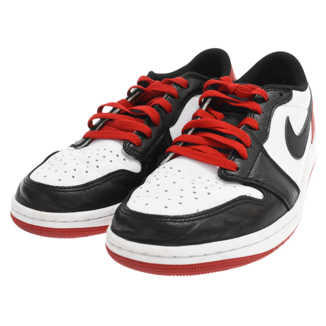 NIKE ナイキ スニーカー CZ0790-106 1 RETRO LOW OG BLACK TOE レトロ ロー ブラック トゥ ローカット スニーカー ホワイト系 レッド系【新古品】【未使用】