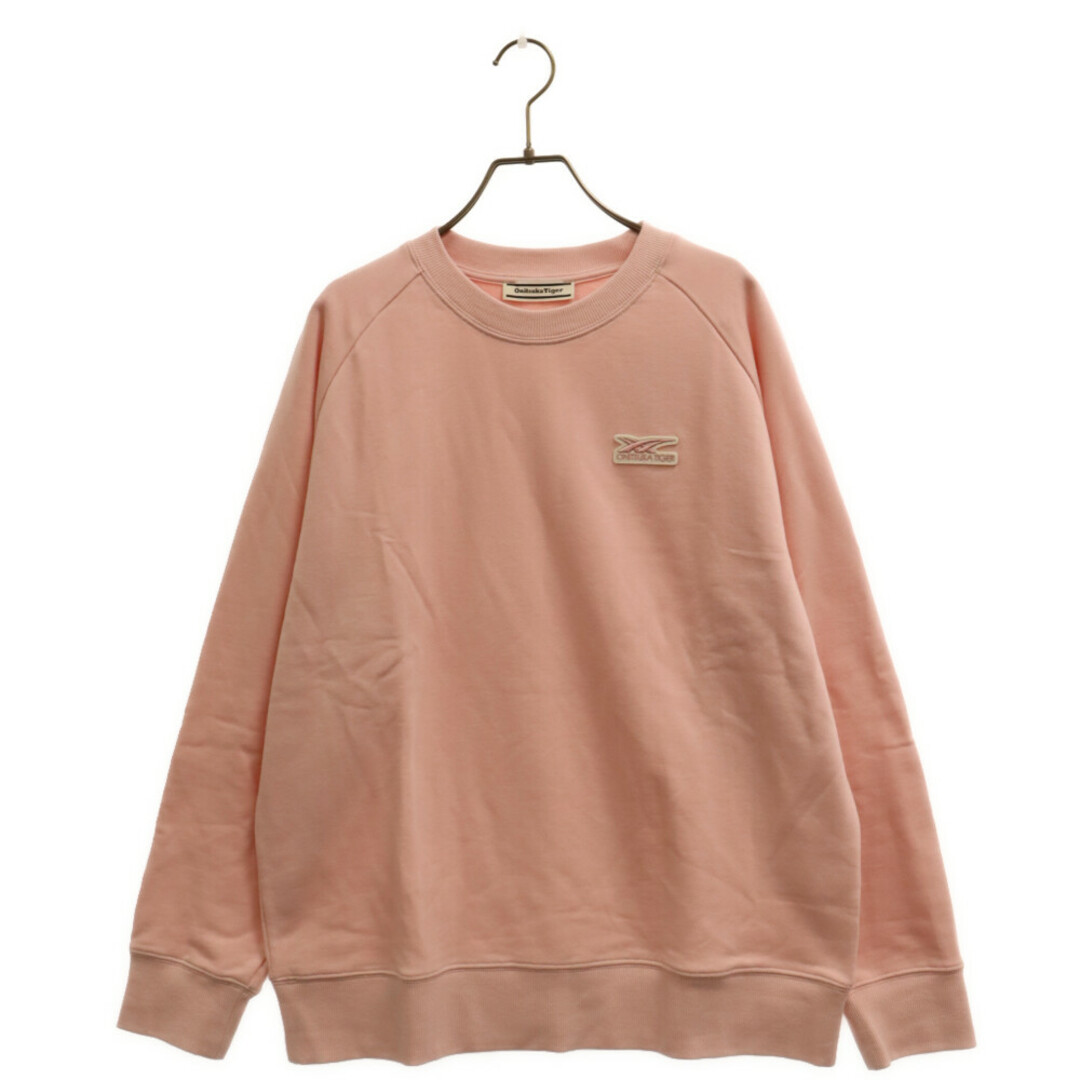 Onitsuka Tiger(オニツカタイガー)のOnitsuka Tiger オニツカタイガー 23AW LONG SLEEVE TOP ロゴ スウェットトレーナー 2183B190 ピンク メンズのトップス(スウェット)の商品写真