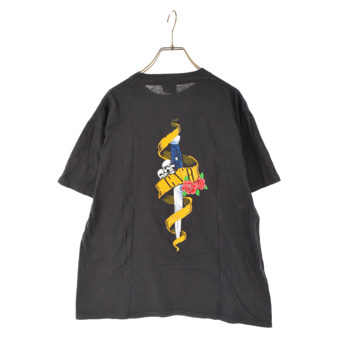 VINTAGE ヴィンテージ 90S Guns n Roses ガンズアンドローゼズ 両面プリント 半袖Tシャツ ブラック