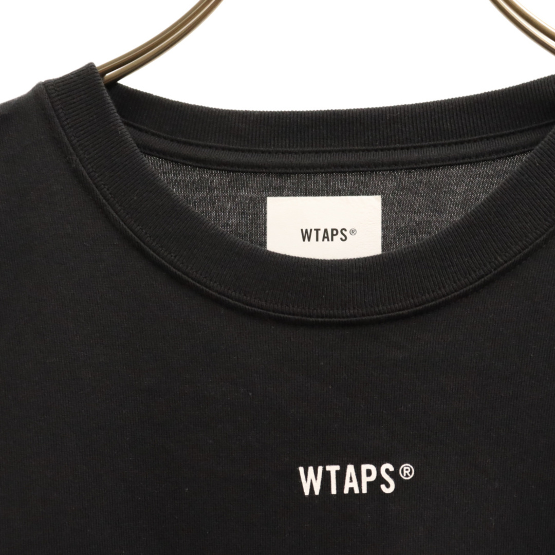 W)taps(ダブルタップス)のWTAPS ダブルタップス CROSS BONE L/S Tee クロスボーン プリント 長袖Tシャツ ブラック メンズのトップス(Tシャツ/カットソー(七分/長袖))の商品写真