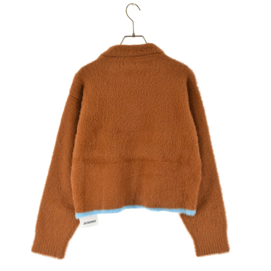 JACQUEMUS ジャックムー BROWN LE POLO NEVE JUMPER 裾ライン シャギーニット ポロセーター レディース ブラウン 213KN601-2390430