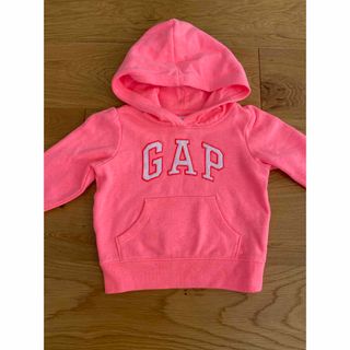 ベビーギャップ(babyGAP)の子ども服　GAP パーカー　85-90 ネオンピンク(トレーナー)