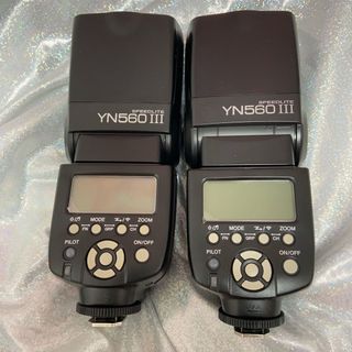 キヤノン(Canon)のYongnuo製 ストロボ yn560 iii 2個セット スピードライト(ストロボ/照明)