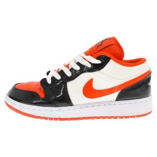 ナイキ(NIKE)のNIKE ナイキ AIR JORDAN 1 LOW GS HALLOWEEN DV1335-800 エアジョーダン 1 ハロウィン ガールズ ローカットスニーカー ホワイト/オレンジ US5Y/23.5cm(スニーカー)