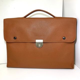 ロンシャン(LONGCHAMP)のLONG CHAMP レザービジネスバッグ ブリーフケース 美品(ビジネスバッグ)