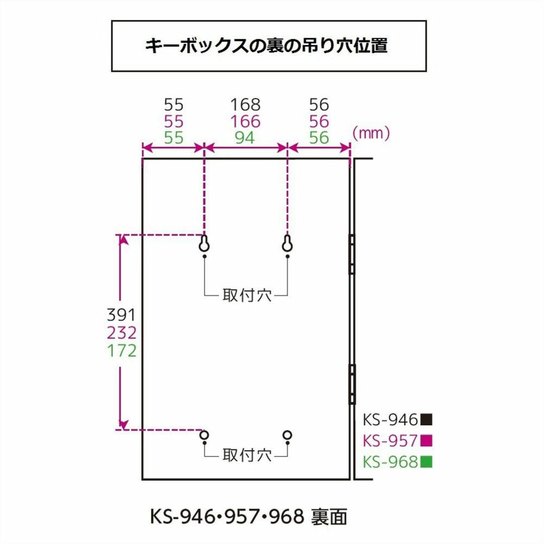 特価商品】ソニック キーボックス ダイヤル式 54個吊 KS-946の通販 by ...