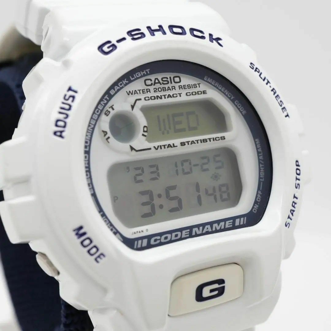 《希少》G-SHOCK 腕時計 ホワイト デジタル メンズ メッシュ o