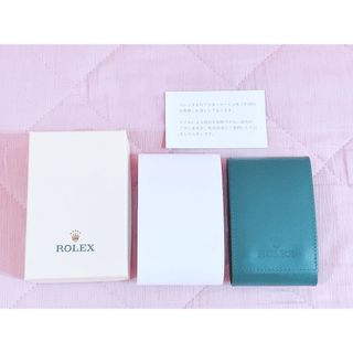 ロレックス(ROLEX)のROLEX ロレックス 時計携帯ケース ケース 箱 ボックス box 緑 非売品(その他)