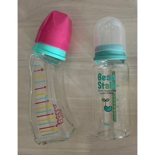 【美品哺乳瓶2本】ベッタbetta160ml beanstalk150ml(哺乳ビン)