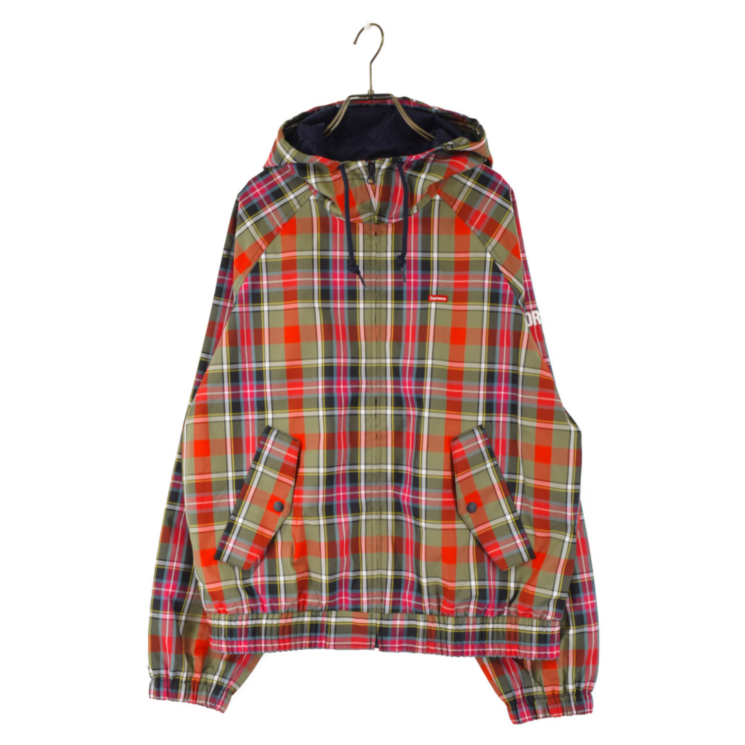 665センチ身幅SUPREME シュプリーム 19SS GORE-TEX Hooded Harrington Jacket ゴアテックス チェック総柄ジップアップハリントンジャケット マルチ