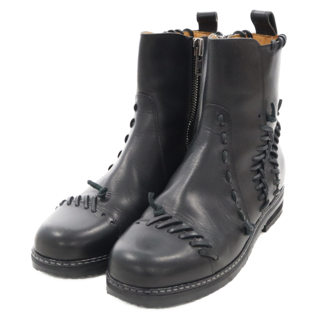 MM6 Maison Margiela エムエムシックスメゾンマルジェラ stitched leather side zip short boots  ステッチ レザー サイドジップ ショートブーツ SX9429