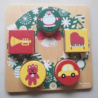 ベネッセ(Benesse)のこどもちゃれんじぷち　クリスマスパズル　絵合わせ(知育玩具)