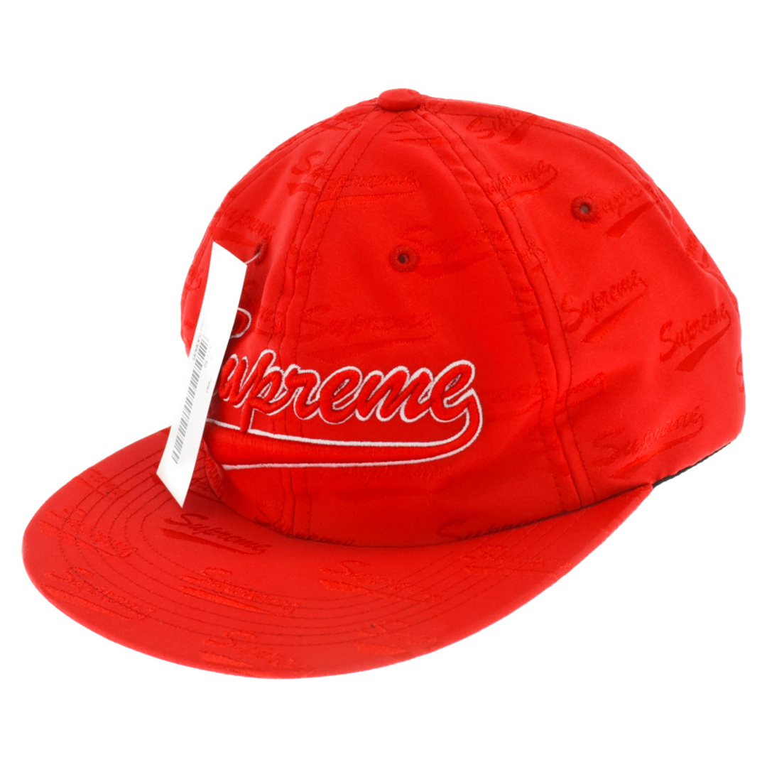 SUPREME シュプリーム 19SS Jacquard Script 6-Panel Cap ジャカードスクリプト6パネルキャップ 帽子 レッド |  フリマアプリ ラクマ