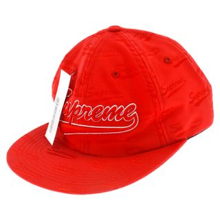 Supreme 17aw Classic Logo 6-Panel Cap 赤