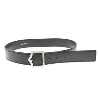 美品 DIOR HOMME Dバックル レザー スウェードベルト ベージュ 95