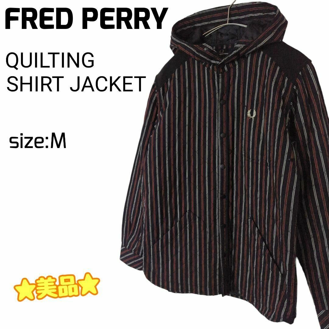 ☆美品☆ FRED PERRY フーデッド キルティング シャツジャケット Mカラー