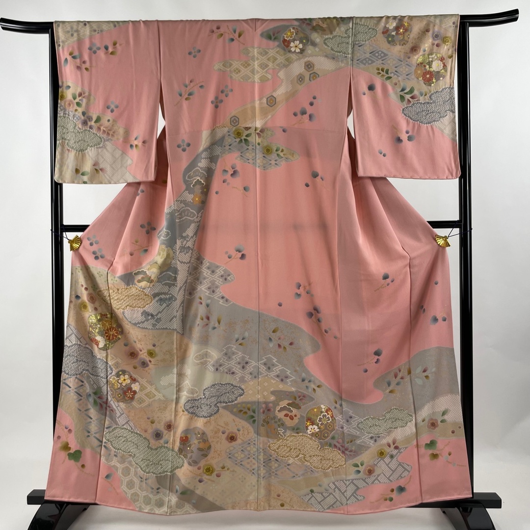 バイセル帯訪問着 美品 名品 身丈167cm 裄丈65cm 正絹