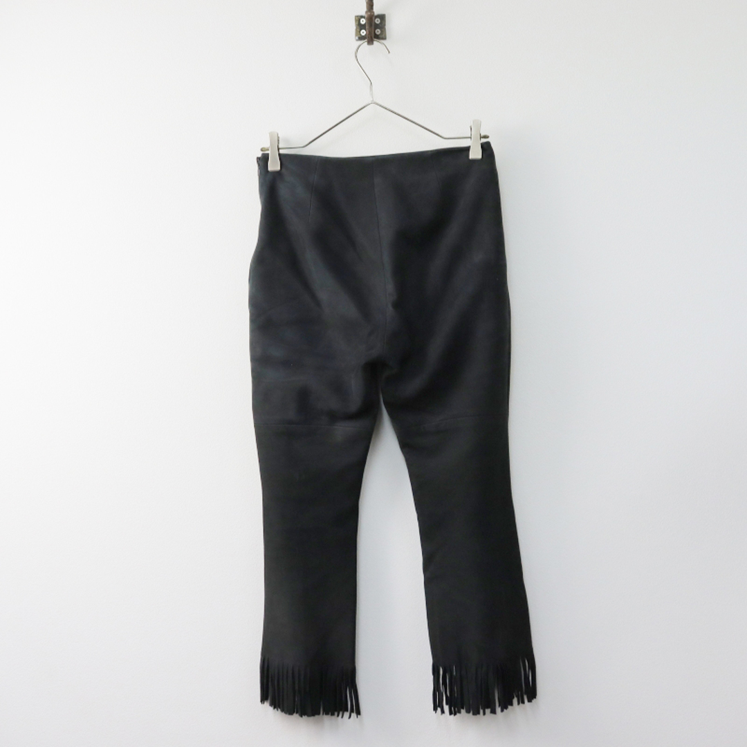 MADISONBLUE(マディソンブルー)のマディソンブルー MADISONBLUE  RUM NUBUCK FRINGE PANTS ヌバックレザーフリンジ レザーパンツ XS/ブラック 【2400013555395】 レディースのパンツ(カジュアルパンツ)の商品写真