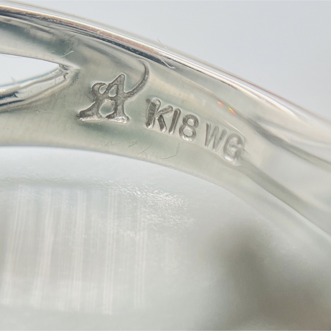 アレキサントライド　ダイヤ　k18WG  リング レディースのアクセサリー(リング(指輪))の商品写真