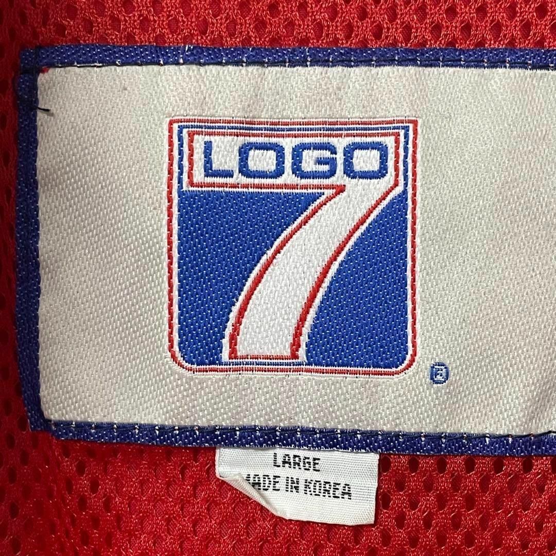 LOGO7 アメリカ ナイロンジャケット ジップアップ 刺繍 メンズ