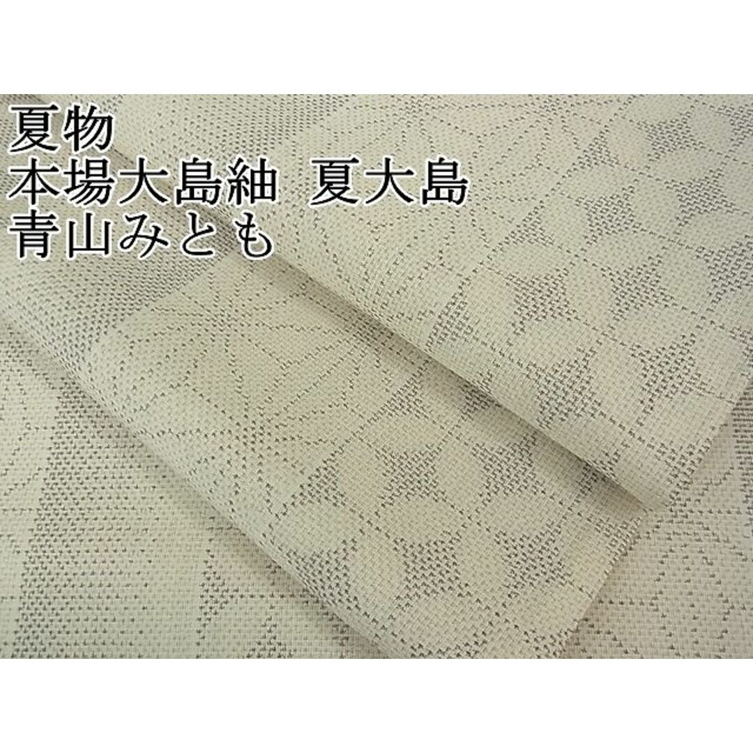 平和屋2□極上 夏物 本場大島紬 夏大島 青山みとも 9マルキ 名物裂