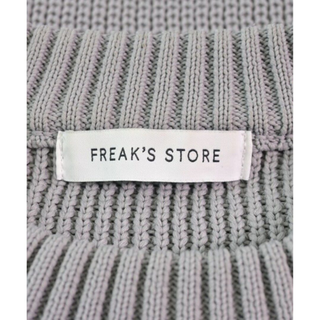 FREAK'S STORE(フリークスストア)のFREAK'S STORE ニット・セーター L グレーx黒x白(ボーダー) 【古着】【中古】 メンズのトップス(ニット/セーター)の商品写真