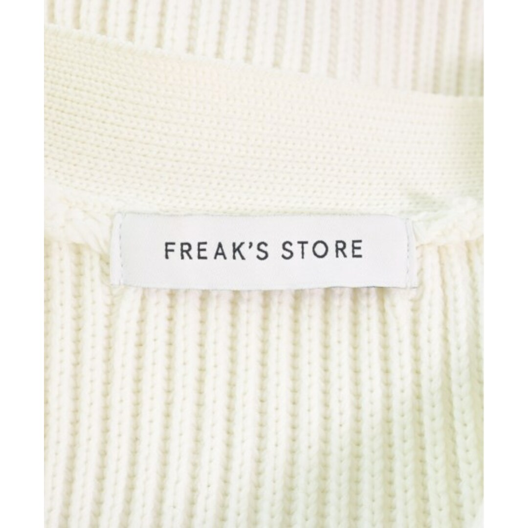 FREAK'S STORE(フリークスストア)のFREAK'S STORE フリークスストア カーディガン L 白 【古着】【中古】 メンズのトップス(カーディガン)の商品写真