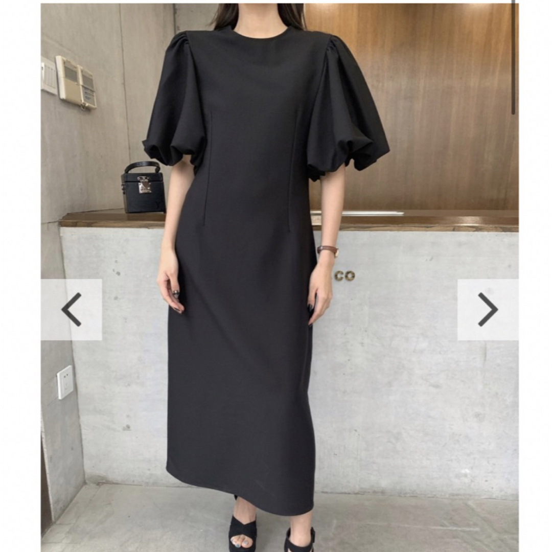 BIRTHDAY BASH(バースデーバッシュ)のbirthdaybash PUFF SLEEVE MIDI DRESS  レディースのワンピース(ロングワンピース/マキシワンピース)の商品写真