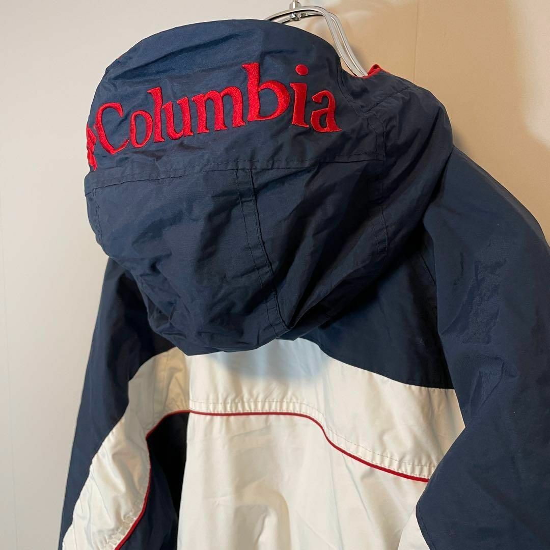 Columbia - 【フード刺繍ロゴ】Columbiaナイロンジャケット古着 ...