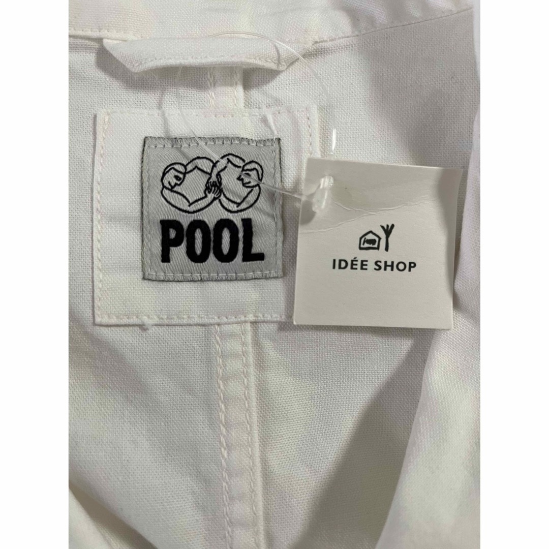 IDEE(イデー)の《未使用》IDEE POOL コート 白 レディースのジャケット/アウター(ロングコート)の商品写真