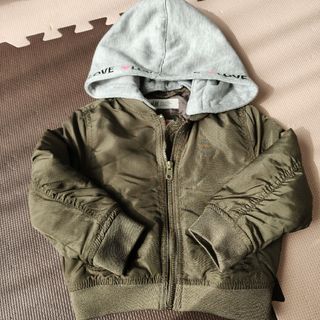 エイチアンドエム(H&M)のH&M　フード付きアウター　MA-1  ジャンパー　美品　エイチアンドエム(ジャケット/上着)