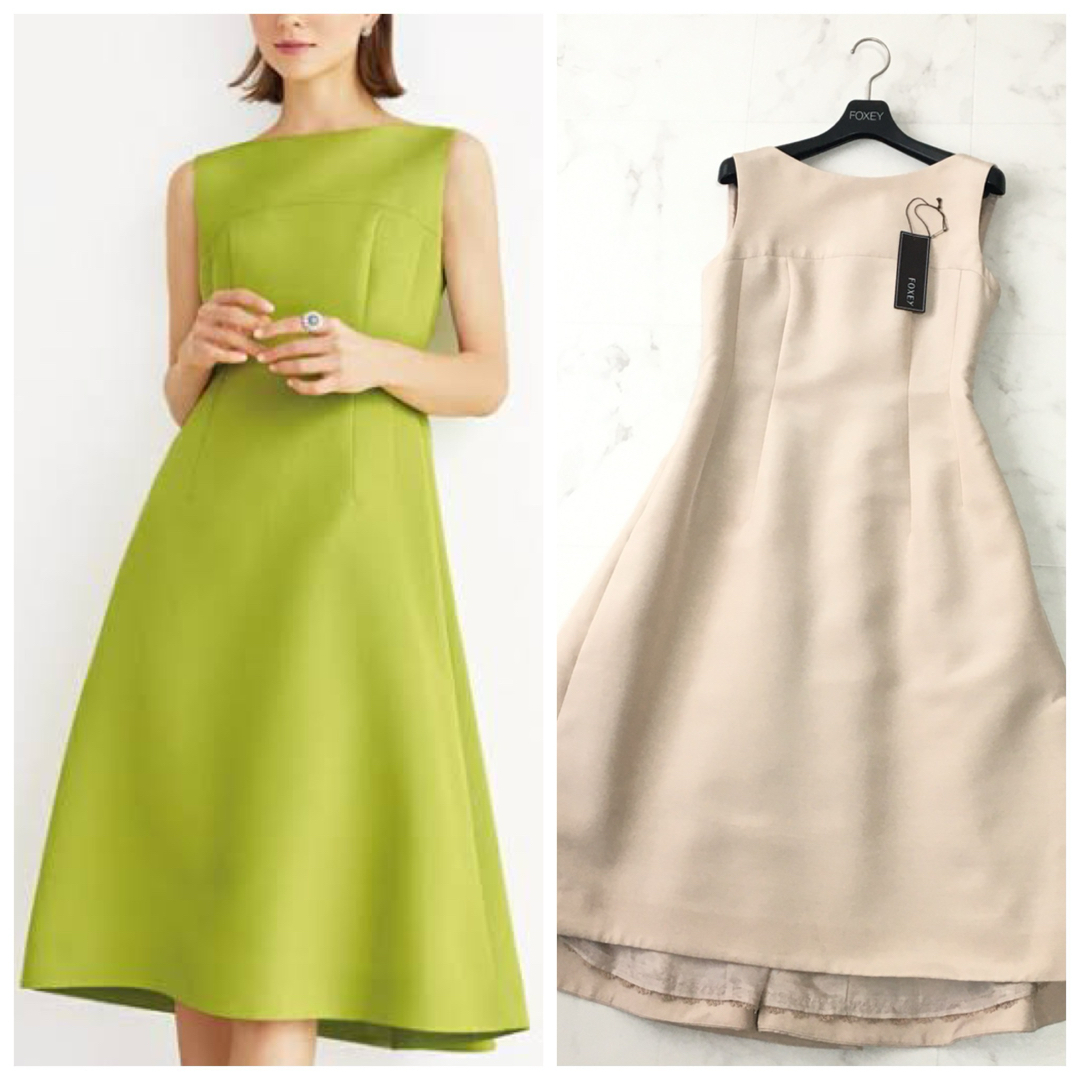 FOXEY - 新作美品 定価18万円 FOXEY フォクシー シルクウール ドレス
