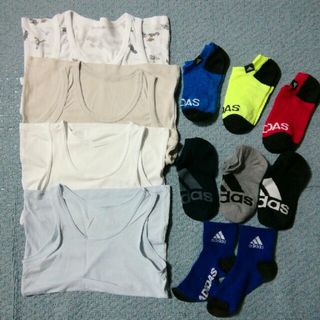 アディダス(adidas)の【専用です❤】adidas アディダス 子供用靴下 ソックス 7足 19~21㎝(靴下/タイツ)