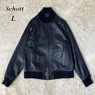 ショット レザージャケット/革ジャン(メンズ)(ブラック/黒色系)の