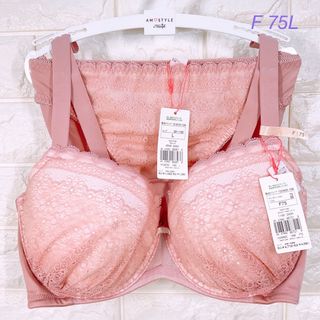 アモスタイル(AMO'S STYLE)のアモスタイル　デイジーシャワー夢みるブラライト　ブラ＆ショーツセット　F75L(ブラ&ショーツセット)