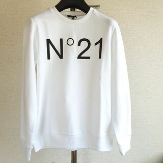 ヌメロヴェントゥーノ(N°21)の【新品・未使用】N°21 KIDS ロゴスウェットシャツ white　12Y(Tシャツ/カットソー)