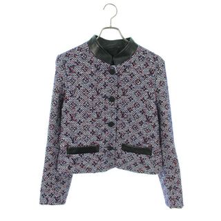 ルイヴィトン(LOUIS VUITTON)のルイヴィトン  20SS  RW201W SNT FIJA09 レザー切替モノグラムツイードジャケット レディース 38(その他)