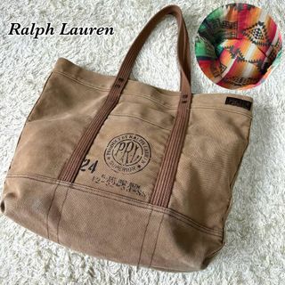 ポロラルフローレン(POLO RALPH LAUREN)のRalph Lauren ヴィンテージ 大容量 A4 ネイティブ トートバッグ(トートバッグ)