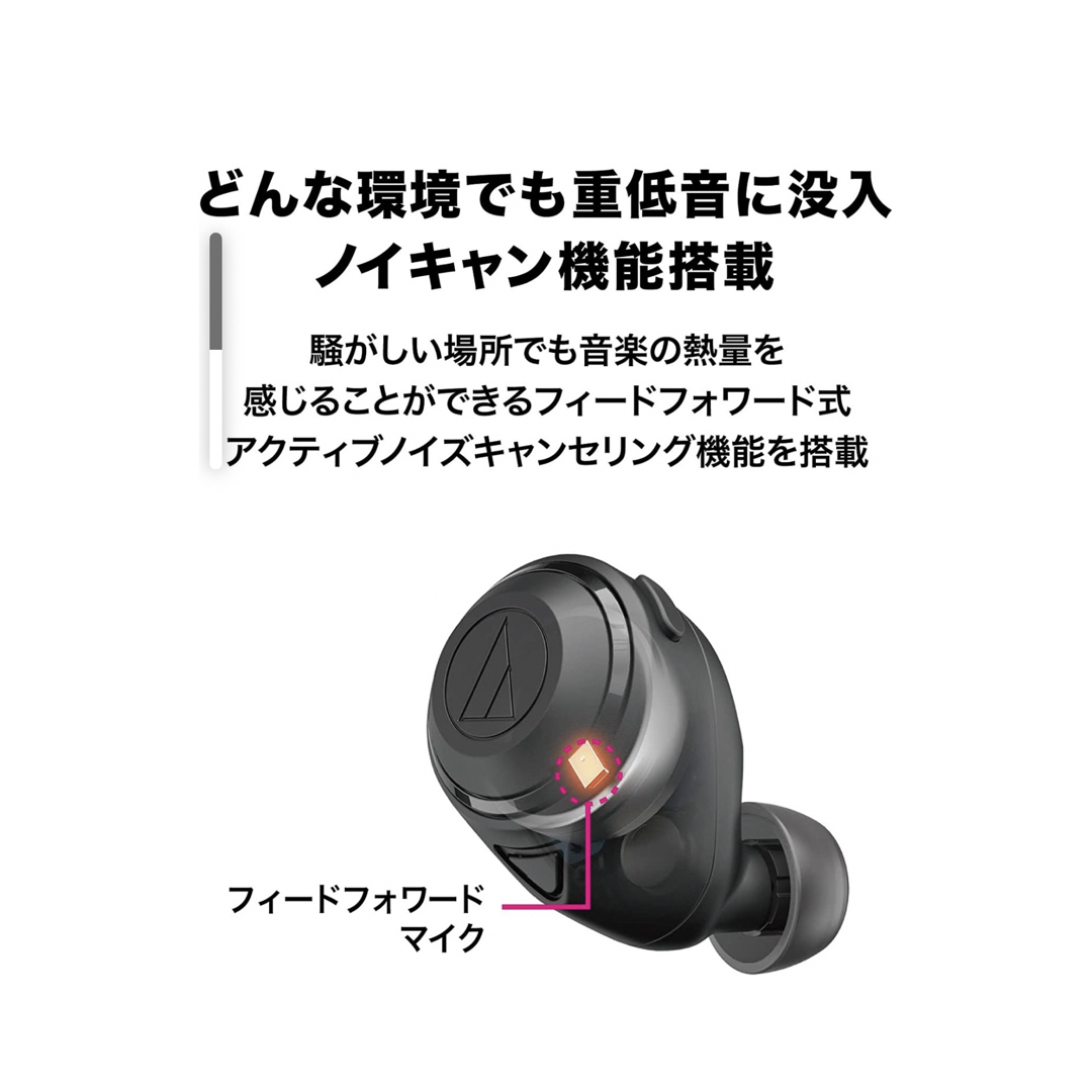 audio-technica(オーディオテクニカ)のオーディオテクニカ　ATH-CKS50TW スマホ/家電/カメラのオーディオ機器(ヘッドフォン/イヤフォン)の商品写真