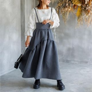 セシリーバンセン Lilly Skirt スカート ロング フレア ティアード