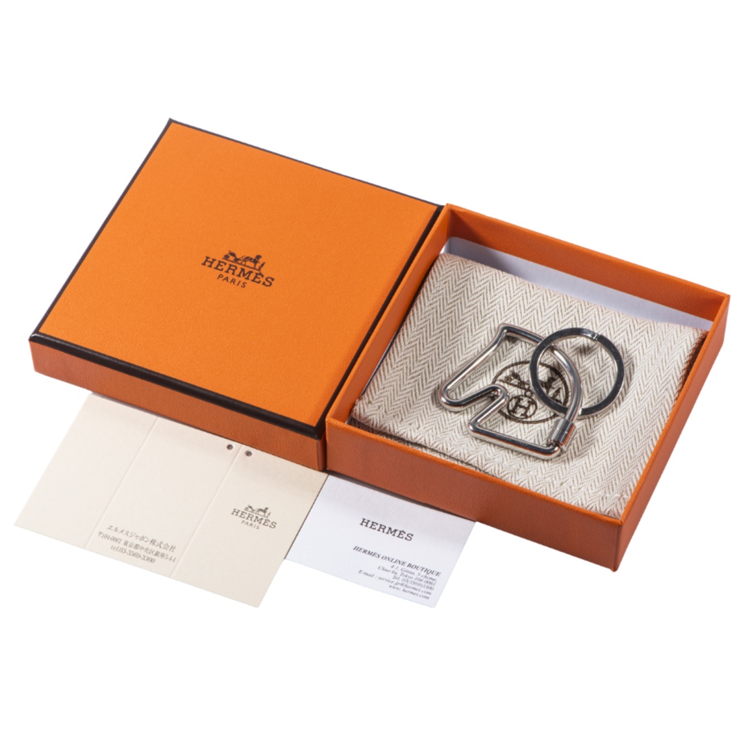 HERMES エルメス Porte-cles cheval シュバル H077216FJ00 キーリング ホース　馬　キーホルダー【中古】