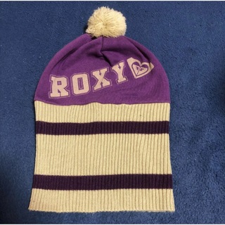 ロキシー(Roxy)のROXY ロキシー　クイックシルバー　ニット帽　マフラーセット　中古品(ニット帽/ビーニー)