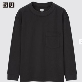 ユニクロ(UNIQLO)のUNIQLO U KIDS クルーネックTシャツ（長袖）(Tシャツ/カットソー)