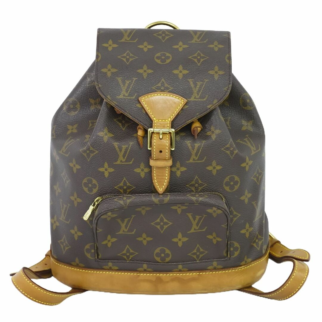 バッグ本物 ルイヴィトン LOUIS VUITTON LV モンスリ MM リュックサック バックパック モノグラム ブラウン M51136 Montsouris ビトン バッグ