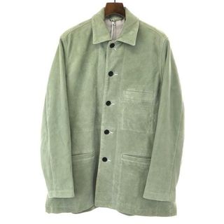 YOKE ヨーク 23SS SHEEP SUEDE COVERALL JACKET スエードカバーオール グリーン 3(カバーオール)