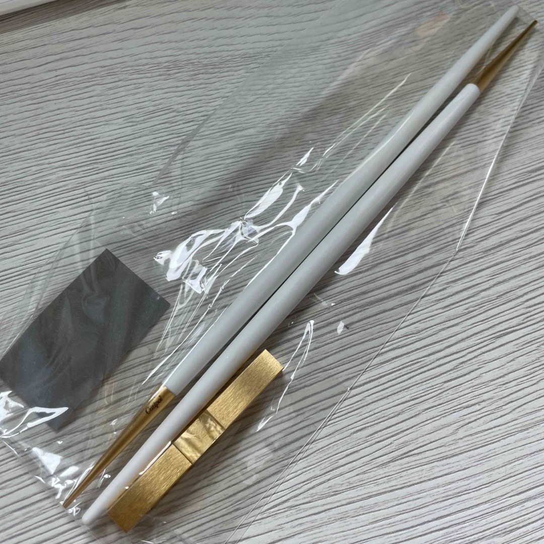 クチポール GOA ゴア ホワイト ゴールド GO29GW 箸+箸置きセット