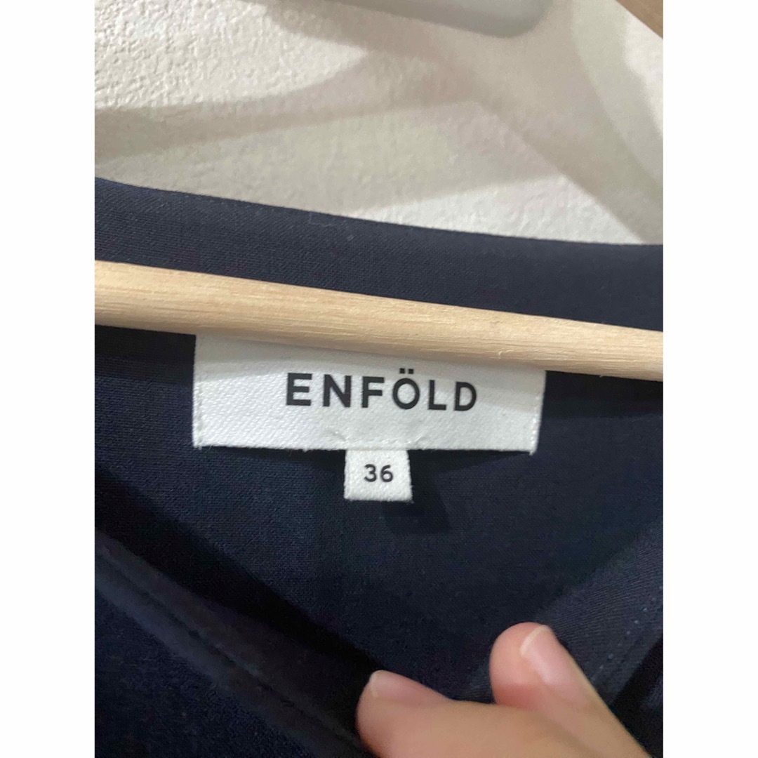 ENFOLD(エンフォルド)のENFOLD サマーウールスリットボートBOXDRS レディースのワンピース(ロングワンピース/マキシワンピース)の商品写真