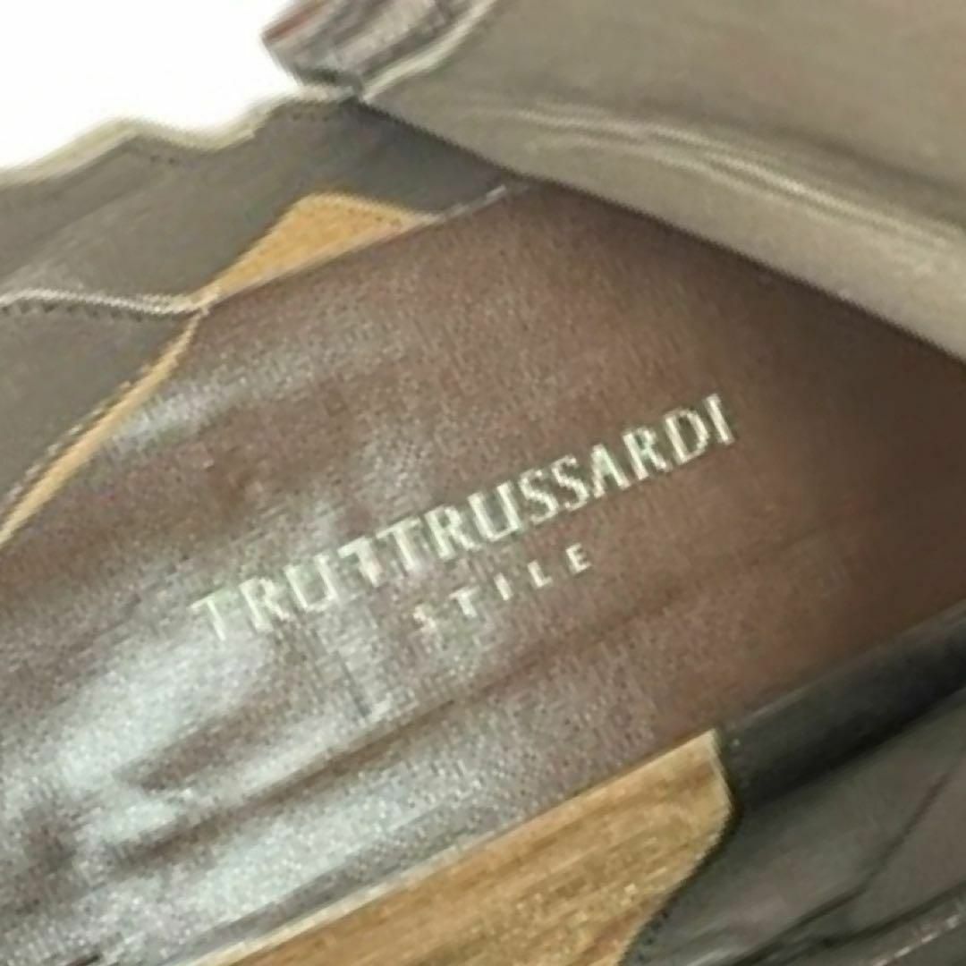 Trussardi(トラサルディ)の★大人気★トラサルディ　ロングブーツ　サイドジップ　チャンキーヒール　23 レディースの靴/シューズ(ブーツ)の商品写真